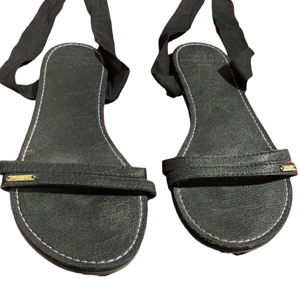 Abercrombie and fitch Black tie up sandals - Picture 6 of 11